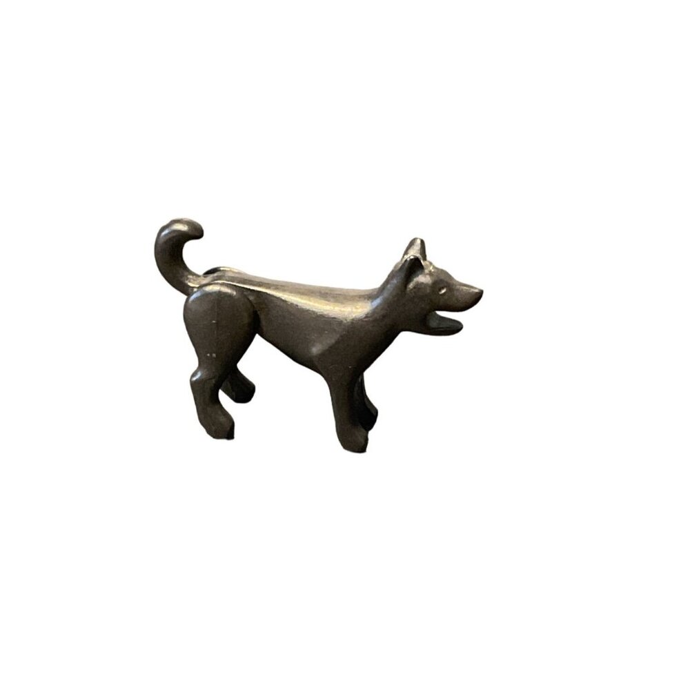 Vintage Playmobil Pet Black Dog Animal Figurine